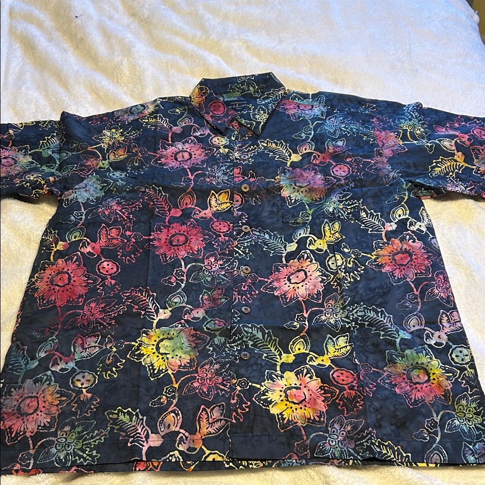 Bali Multicolor Floral Men's Shirt Jacket